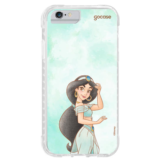 Capinha para celular  Princesas - Jasmine em Aquarela