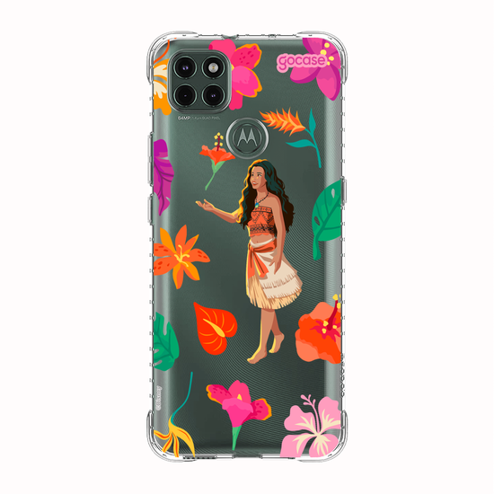 Capinha para celular   Moana Live Action - Jardim Florido