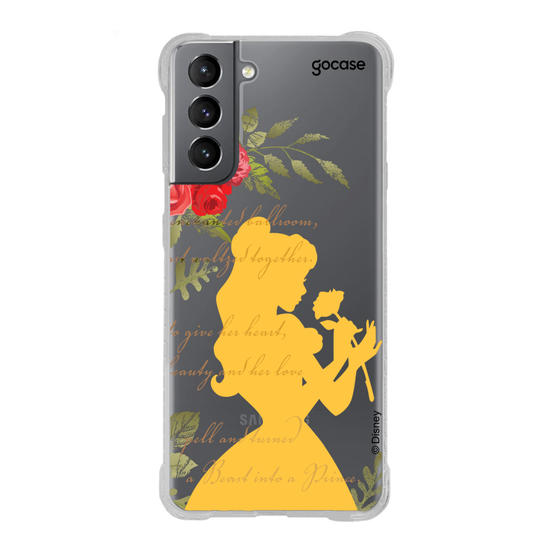 Capinha para celular Disney - Princesas -A Bela e a Fera Roses