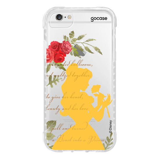 Capinha para celular Disney - Princesas -A Bela e a Fera Roses