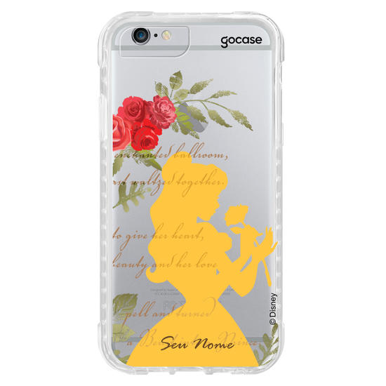 Capinha para celular Disney - Princesas -A Bela e a Fera Roses