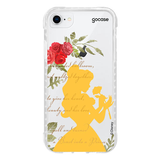Capinha para celular Disney - Princesas -A Bela e a Fera Roses