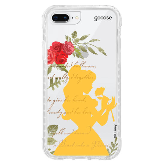 Capinha para celular Disney - Princesas -A Bela e a Fera Roses