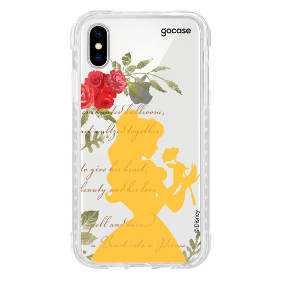 Capinha para celular Disney - Princesas -A Bela e a Fera Roses