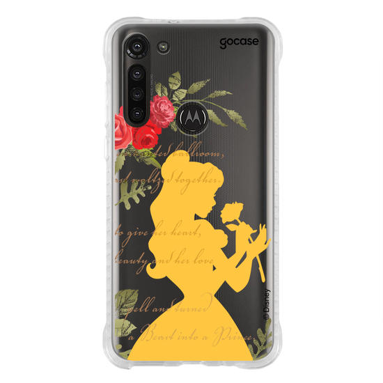 Capinha para celular Disney - Princesas -A Bela e a Fera Roses