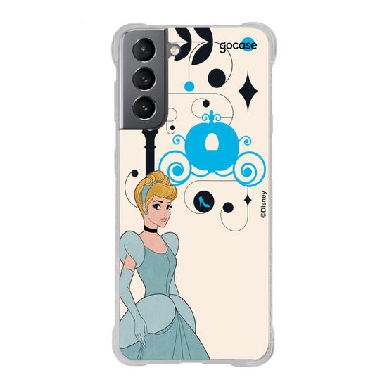 Capinha para celular Disney - Princesas - Cinderela Inicial Fancy