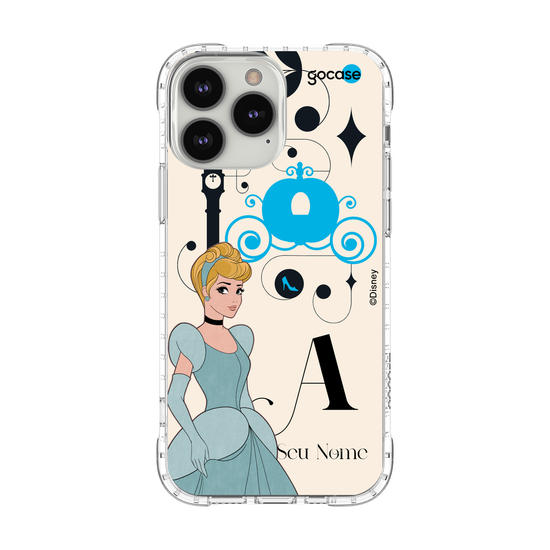 Capinha para celular Disney - Princesas - Cinderela Inicial Fancy