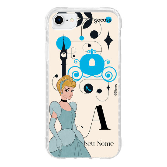 Capinha para celular Disney - Princesas - Cinderela Inicial Fancy