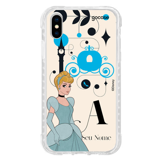 Capinha para celular Disney - Princesas - Cinderela Inicial Fancy