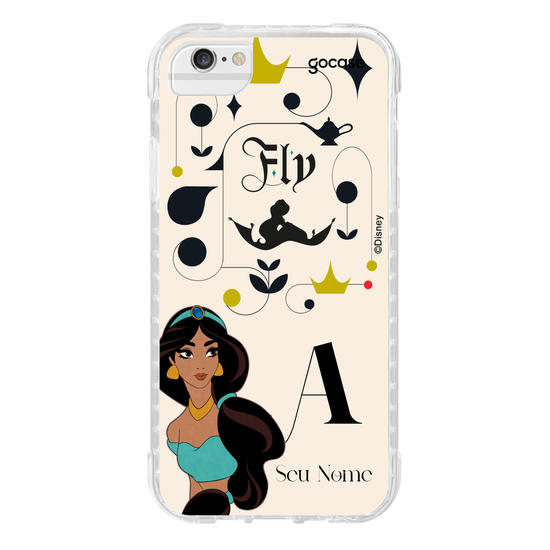 Capinha para celular Disney - Princesas - Jasmine Inicial Fancy