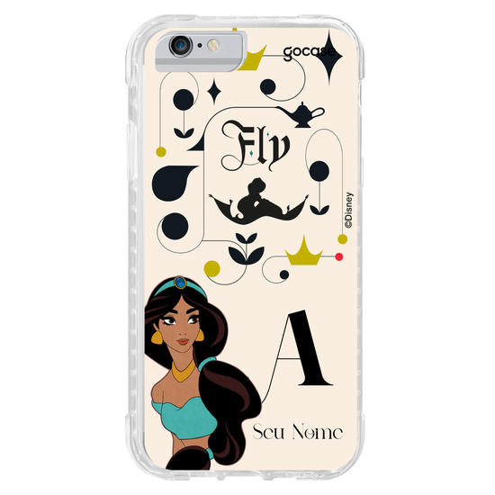 Capinha para celular Disney - Princesas - Jasmine Inicial Fancy