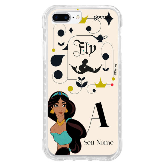 Capinha para celular Disney - Princesas - Jasmine Inicial Fancy