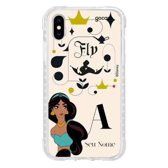 Capinha para celular Disney - Princesas - Jasmine Inicial Fancy
