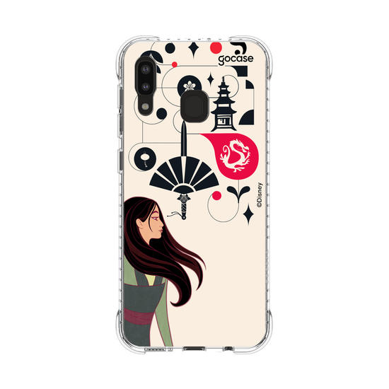 Capinha para celular Disney - Princesas - Mulan Inicial Fancy