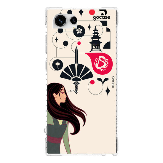 Capinha para celular Disney - Princesas - Mulan Inicial Fancy