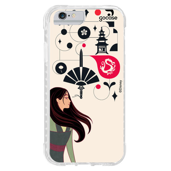 Capinha para celular Disney - Princesas - Mulan Inicial Fancy