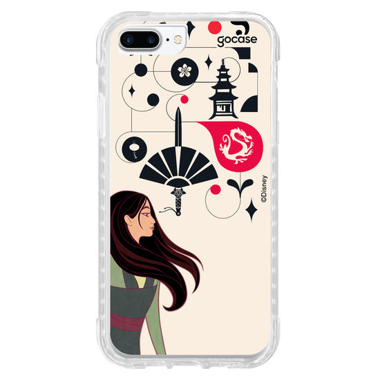 Capinha para celular Disney - Princesas - Mulan Inicial Fancy