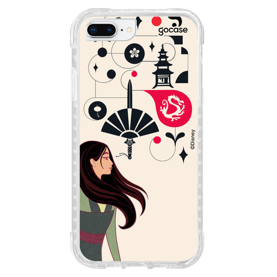 Capinha para celular Disney - Princesas - Mulan Inicial Fancy