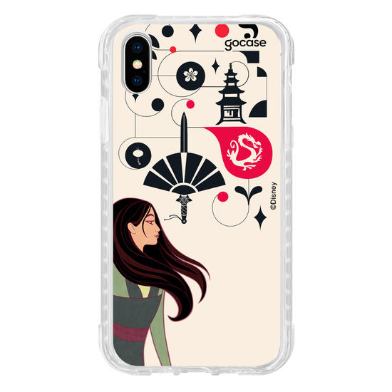 Capinha para celular Disney - Princesas - Mulan Inicial Fancy