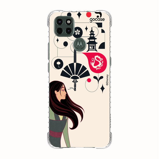 Capinha para celular Disney - Princesas - Mulan Inicial Fancy