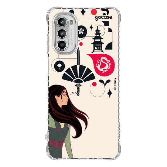 Capinha para celular Disney - Princesas - Mulan Inicial Fancy