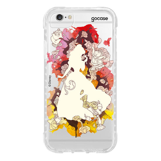 Capinha para celular Disney - Princesas - Bela Watercolor