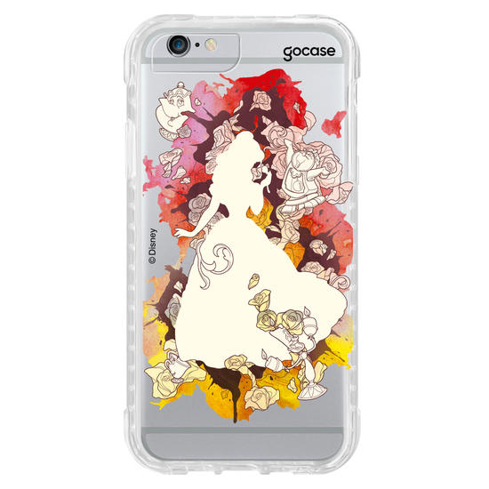 Capinha para celular Disney - Princesas - Bela Watercolor