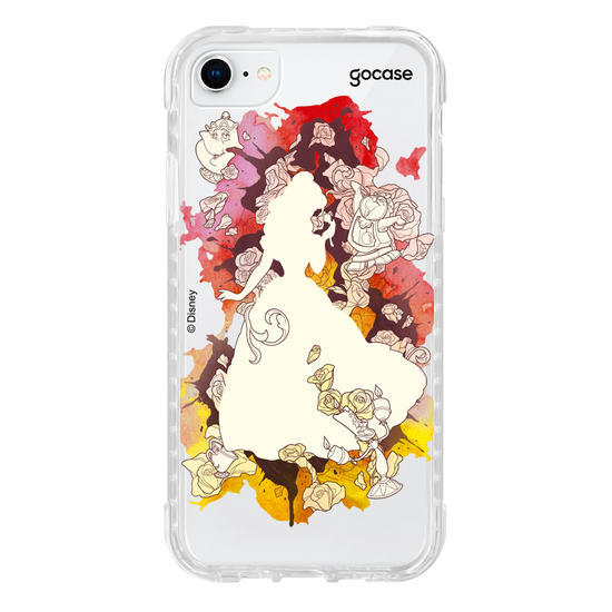 Capinha para celular Disney - Princesas - Bela Watercolor