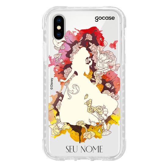 Capinha para celular Disney - Princesas - Bela Watercolor