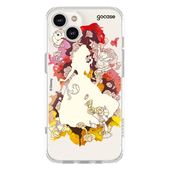 Capinha para celular Disney - Princesas - Bela Watercolor