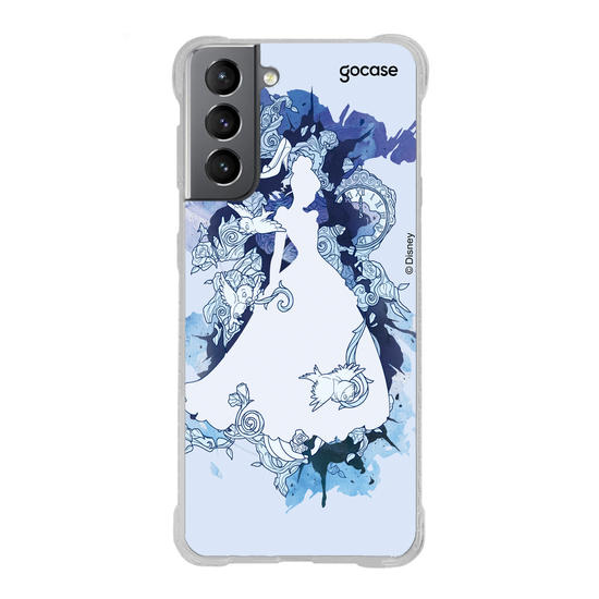 Capinha para celular Disney - Princesas - Cinderela Watercolor