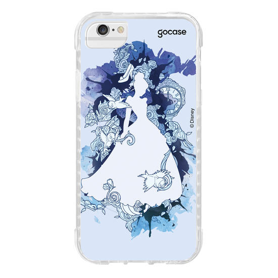 Capinha para celular Disney - Princesas - Cinderela Watercolor