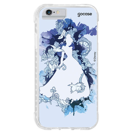 Capinha para celular Disney - Princesas - Cinderela Watercolor