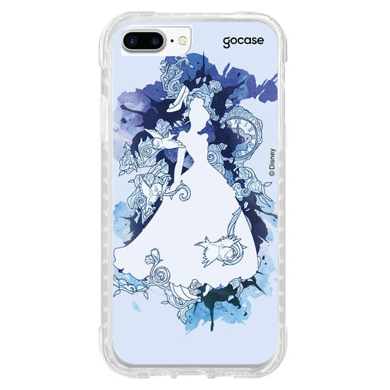 Capinha para celular Disney - Princesas - Cinderela Watercolor