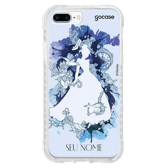 Capinha para celular Disney - Princesas - Cinderela Watercolor