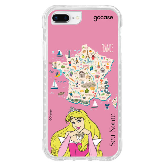 Capinha para celular Disney - Princesas - Aurora Map