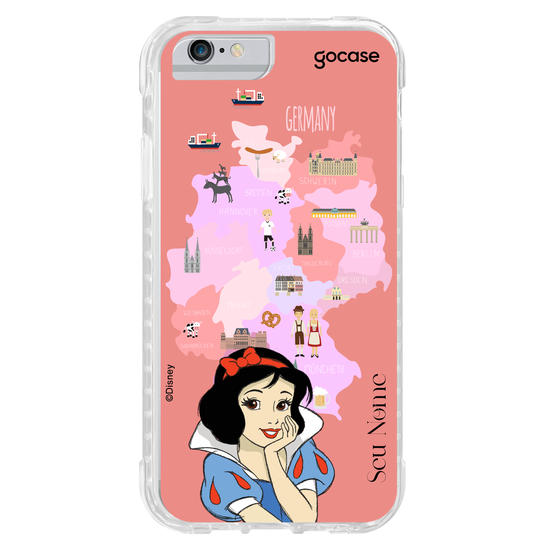 Capinha para celular Disney - Princesas - Branca de Neve Map