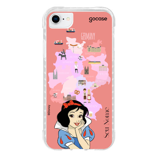 Capinha para celular Disney - Princesas - Branca de Neve Map