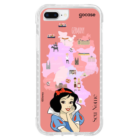 Capinha para celular Disney - Princesas - Branca de Neve Map