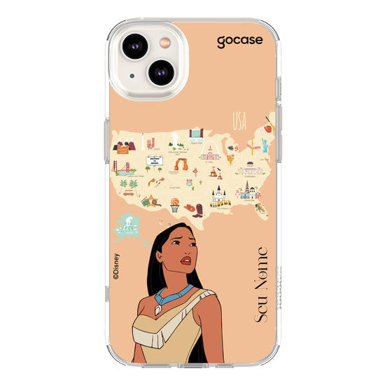 Capinha para celular Disney - Princesas - Pocahontas Map