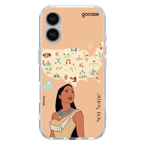 Capinha para celular Disney - Princesas - Pocahontas Map