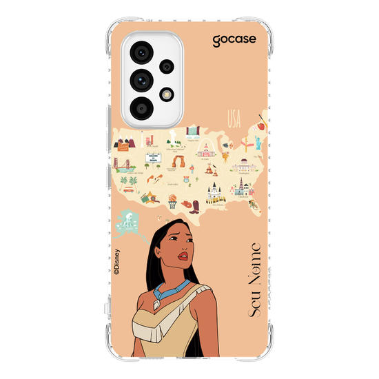 Capinha para celular Disney - Princesas - Pocahontas Map