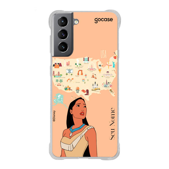 Capinha para celular Disney - Princesas - Pocahontas Map