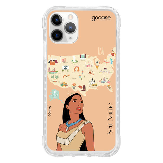 Capinha para celular Disney - Princesas - Pocahontas Map