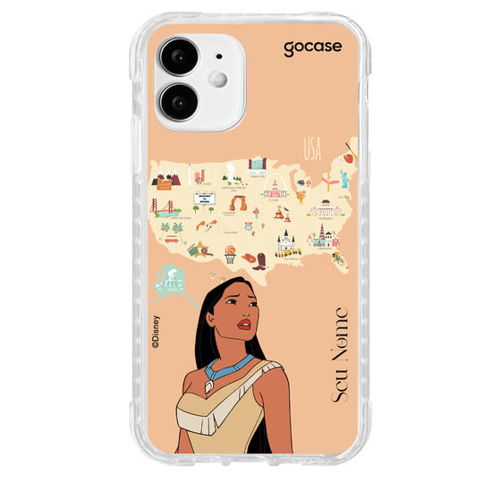 Capinha para celular Disney - Princesas - Pocahontas Map