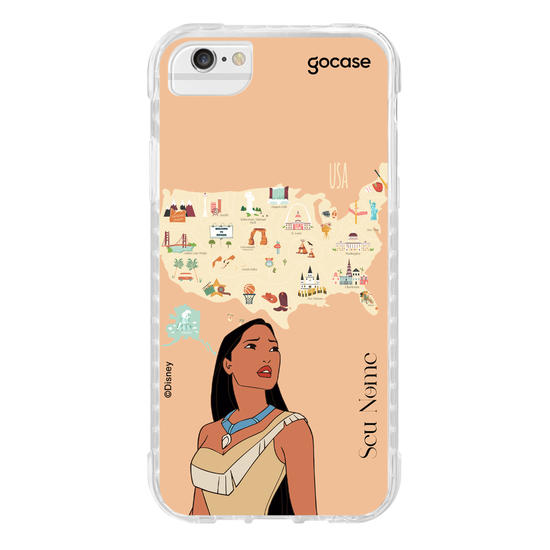 Capinha para celular Disney - Princesas - Pocahontas Map