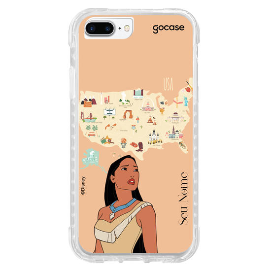 Capinha para celular Disney - Princesas - Pocahontas Map
