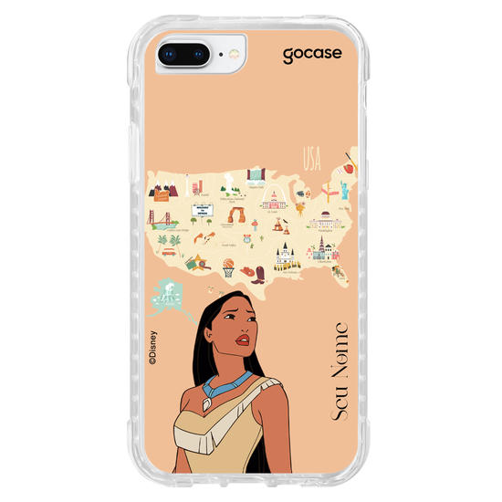 Capinha para celular Disney - Princesas - Pocahontas Map