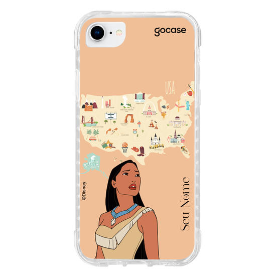 Capinha para celular Disney - Princesas - Pocahontas Map