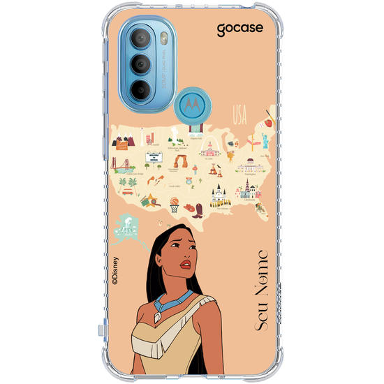 Capinha para celular Disney - Princesas - Pocahontas Map